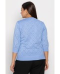 Блуза Нежный узор (голубая) Б14937-18М