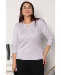Блуза Нежный узор (сиреневая) Б14938-18М