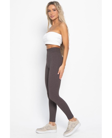 Лосины в рубчик утепленные НЬЮ (шоколад) Б14977-7М