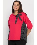 Блуза Федерика (малиново-черная) Б14990-18М