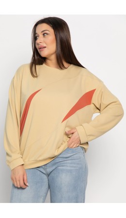 Свитшот Ритм города (бежевый) Б15005-3М