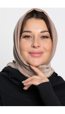 Косынка с завязками Велюр (бежевая) КЗВ11-23М