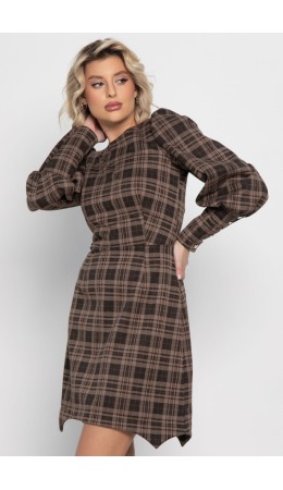 Платье Фелиция (коричневое) П14988-45М