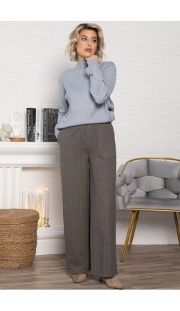 Брюки прямые Лиора (коричневые) Б15007-8М