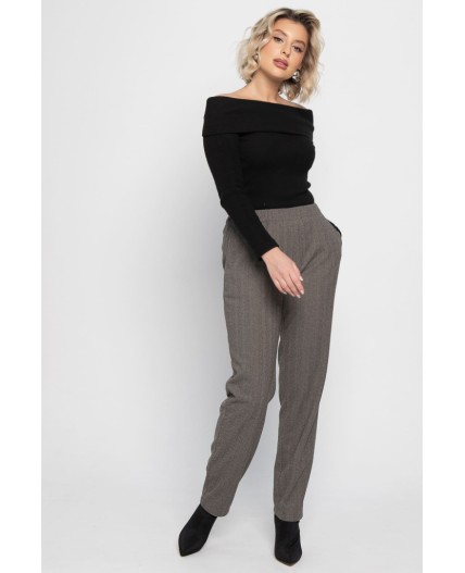 Брюки зауженные Диксон (коричневые) Б15008-8М