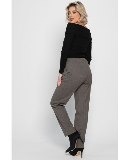 Брюки зауженные Диксон (коричневые) Б15008-8М