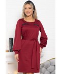 Платье Шарли (бордовое) П15012-18М