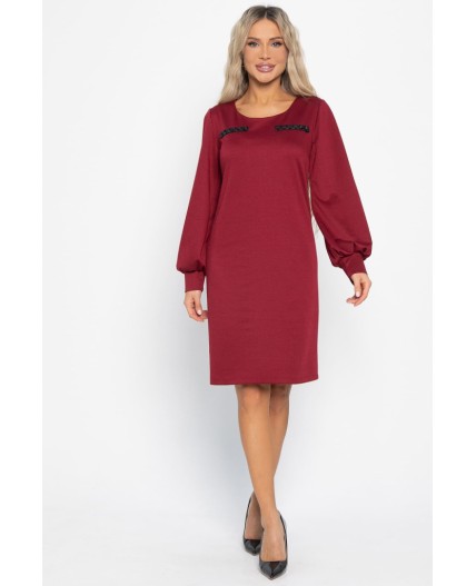 Платье Шарли (бордовое) П15012-18М