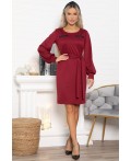 Платье Шарли (бордовое) П15012-18М