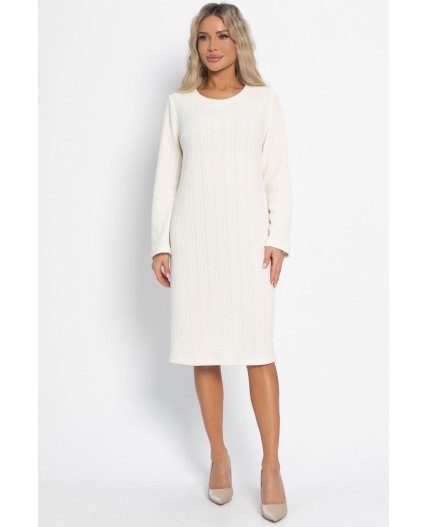 Платье трикотажное Портофино (молочное) П15026-25М