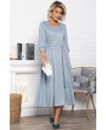 Платье трикотажное Ирина НЬЮ (голубой меланж) П15027-9М