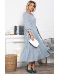 Платье трикотажное Ирина НЬЮ (голубой меланж) П15027-9М