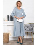 Платье трикотажное Ирина НЬЮ (голубой меланж) П15027-9М