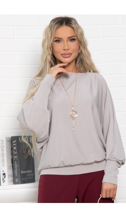 Блуза Муза (серо-бежевая) Б15043-5М