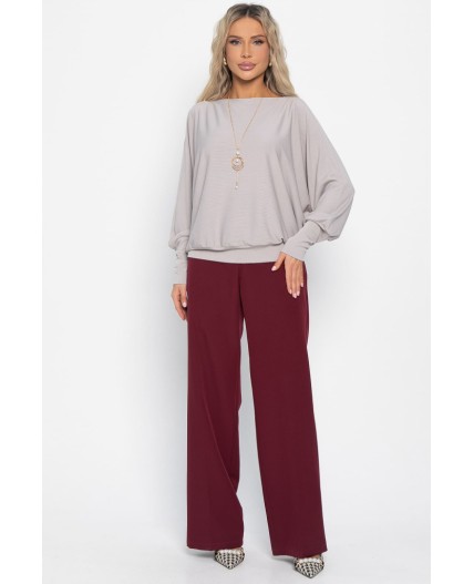 Блуза Муза (серо-бежевая) Б15043-5М