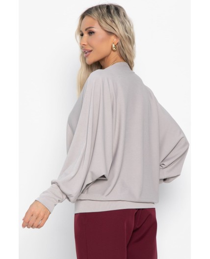 Блуза Муза (серо-бежевая) Б15043-5М