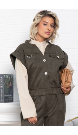 Жилет Лора (зеленый) Б15031-39М