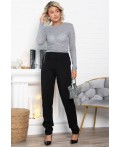 Брюки трикотажные Броуди (черные) Б15048-8М