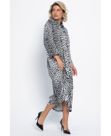 Платье Сьюзен (белый лео) П15091-7М