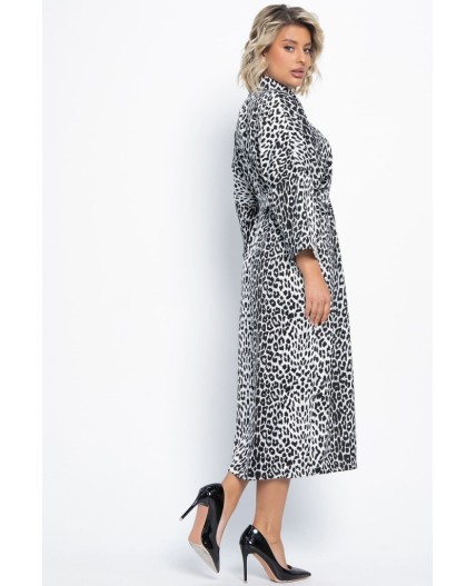 Платье Сьюзен (белый лео) П15091-7М