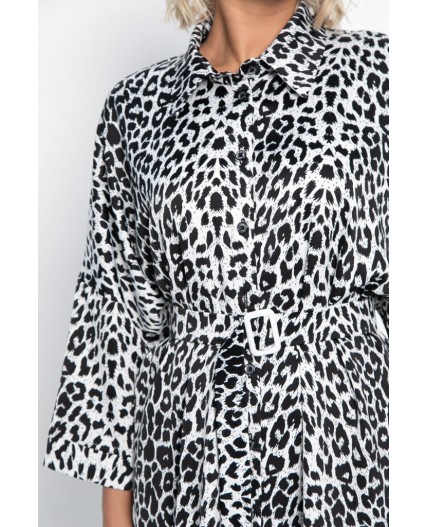 Платье Сьюзен (белый лео) П15091-7М