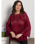Блуза Лунная ночь (бордовая) Б15071-30М
