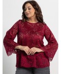 Блуза Лунная ночь (бордовая) Б15071-30М
