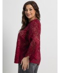 Блуза Лунная ночь (бордовая) Б15071-30М