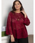 Блуза Лунная ночь (бордовая) Б15071-30М