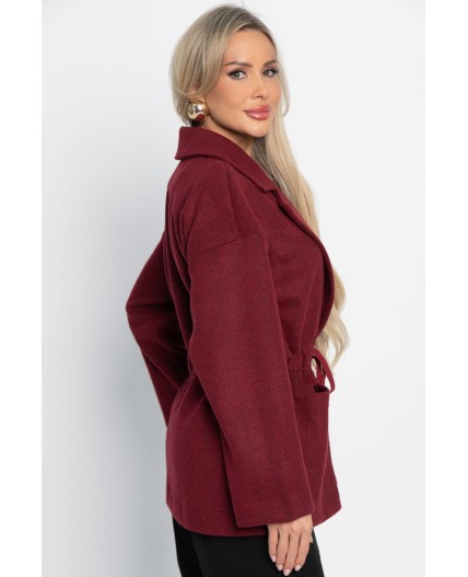 Пальто-пиджак (бордо) Б15083-7М