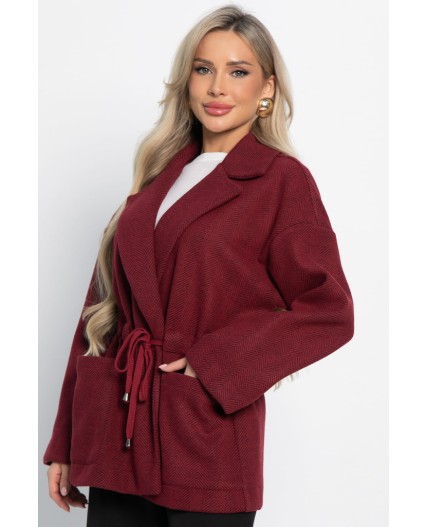 Пальто-пиджак (бордо) Б15083-7М