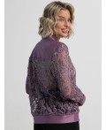 Жакет кружевной Индола (сиреневый) Б15108-3М