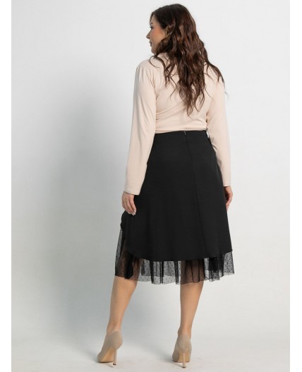 Юбка Виттория (черная) Ю15110-3М