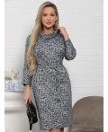 Платье Граффити (черно-белое) П15107-19М