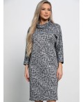 Платье Граффити (черно-белое) П15107-19М