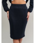 Костюм с юбкой Совершенство форм (синий) К15118-10М