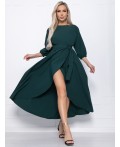Платье Танго вдвоем (изумрудное) П15139-1М