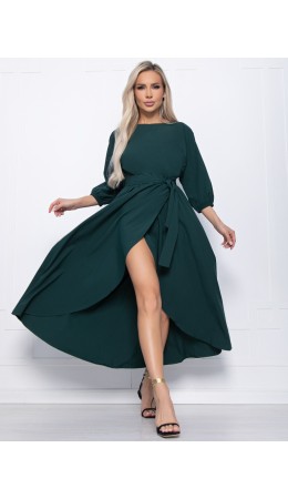 Платье Танго вдвоем (изумрудное) П15139-1М