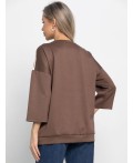 Блуза Джорджианна (бежево-коричневая) Б15130-18М