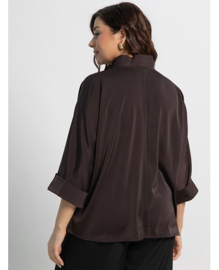 Блуза Серенада (шоколад) Б15134-24М