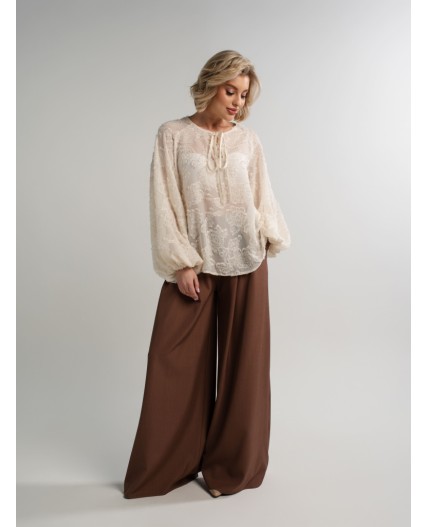 Блуза Воздушная мелодия (молочная) Б15140-7М