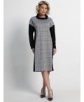 Платье Жанетта (черно-серое) П15128-18М