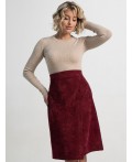 Юбка вельветовая Эрис (бургунди) Ю15193-25М