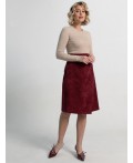 Юбка вельветовая Эрис (бургунди) Ю15193-25М