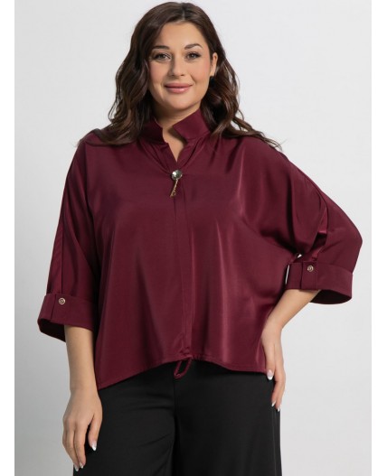 Блуза Серенада (бордовая) Б15135-24М