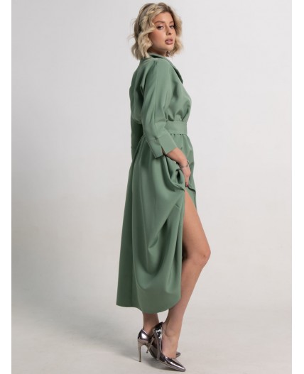 Платье Лорита (серо-зеленое) П15153-16М