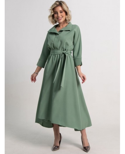 Платье Лорита (серо-зеленое) П15153-16М