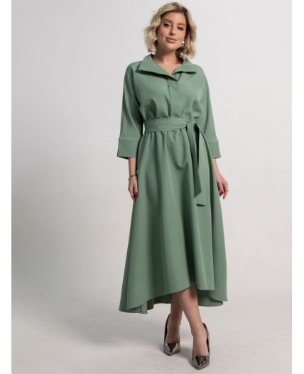 Платье Лорита (серо-зеленое) П15153-16М