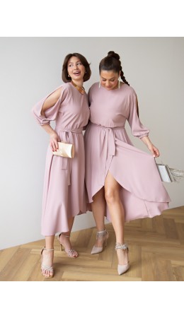 Платье Танго вдвоем (пудра) П15165-1М