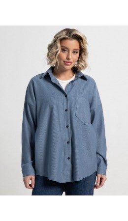 Рубашка Загадочная девушка (джинс) Б15168-4М